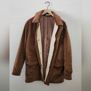 Bar III Men's Brown Corduroy Slim Fit Men’s Jacket Size 40S